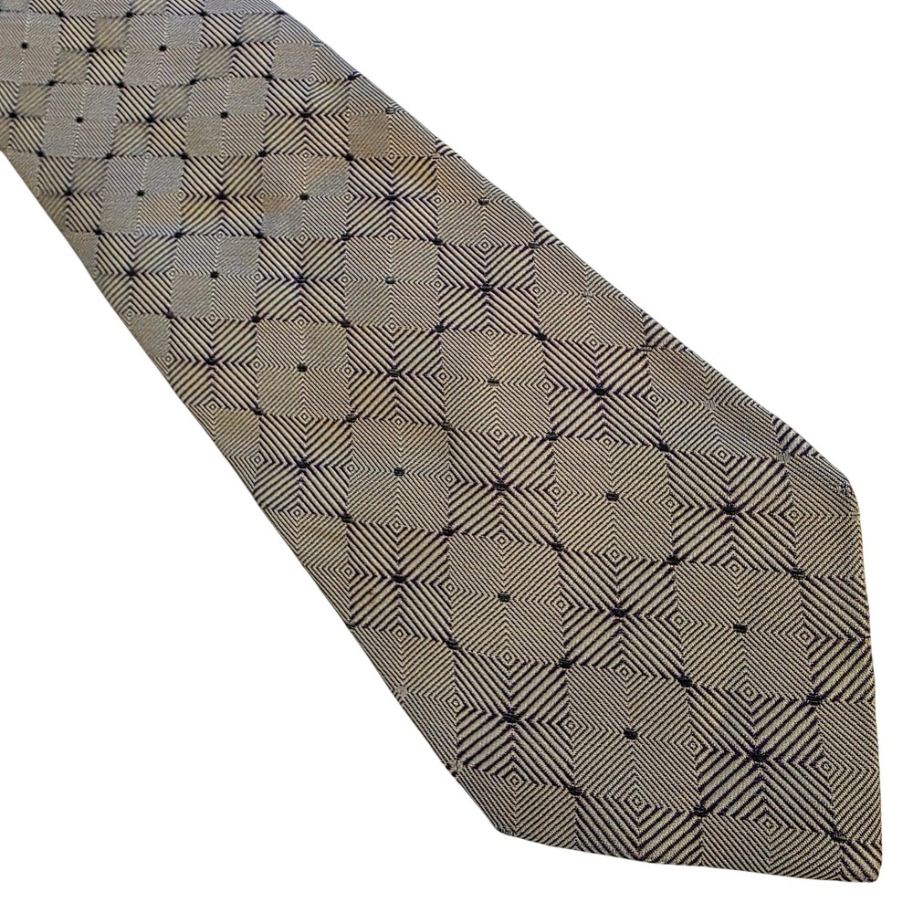 Serica for Boyds Philadelphia Mens Tie Geometric Silk Necktie Italy